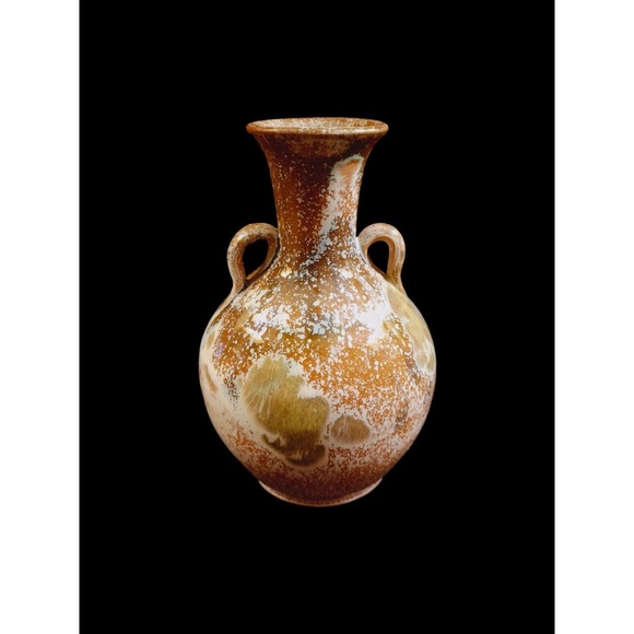 Beautiful Vintage Amphora Vase Stoneware Colorful‎ Drop Glaze Pottery - Picture 2 of 7